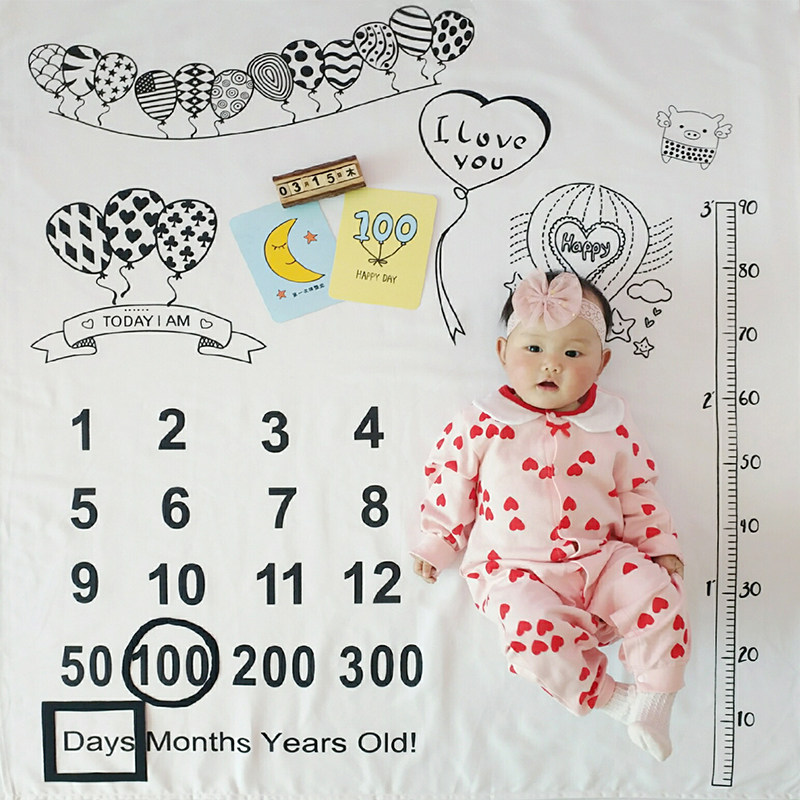ins explosion baby photo props Baby photo background cloth Creative month blanket Newborn photography clothing