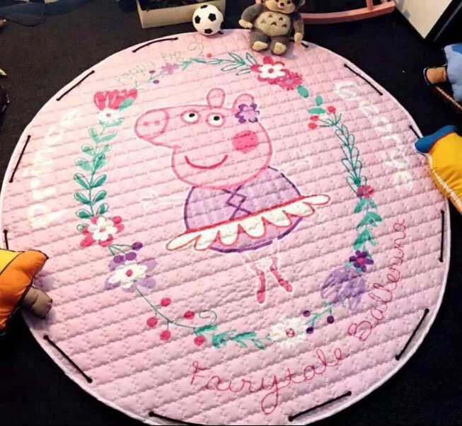 Развивающий коврик для ползания ins宝宝爬行垫加厚客厅卧室儿童游戏垫折叠地毯可收纳婴儿爬爬垫 OTHER