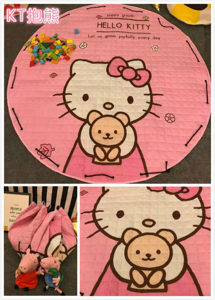 Развивающий коврик для ползания ins宝宝爬行垫加厚客厅卧室儿童游戏垫折叠地毯可收纳婴儿爬爬垫 OTHER