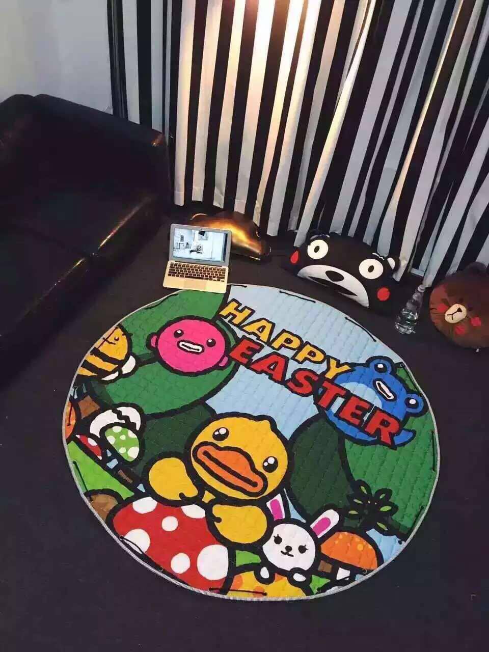 Развивающий коврик для ползания ins宝宝爬行垫加厚客厅卧室儿童游戏垫折叠地毯可收纳婴儿爬爬垫 OTHER