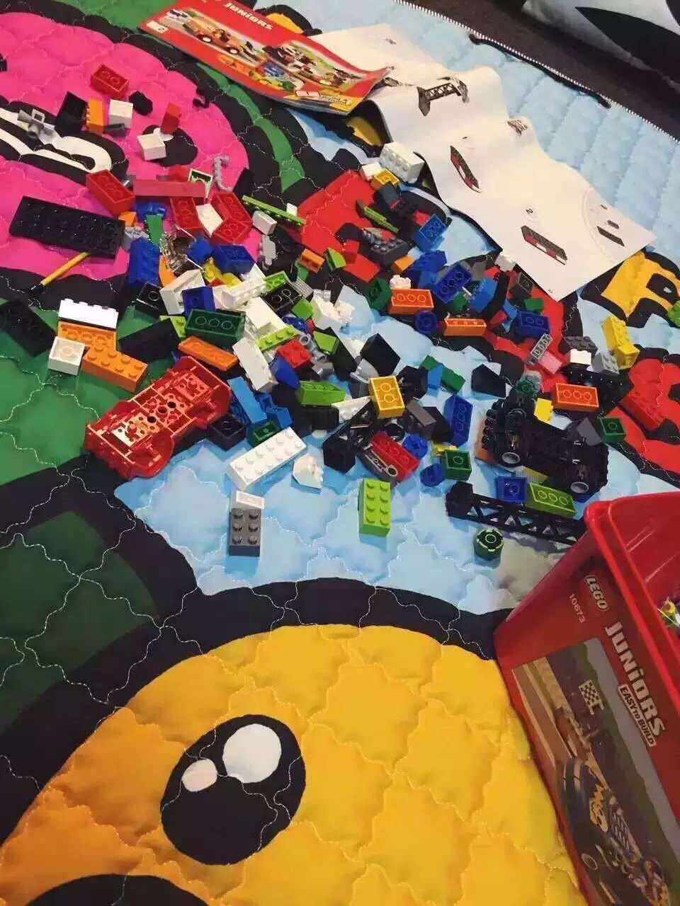 Развивающий коврик для ползания ins宝宝爬行垫加厚客厅卧室儿童游戏垫折叠地毯可收纳婴儿爬爬垫 OTHER