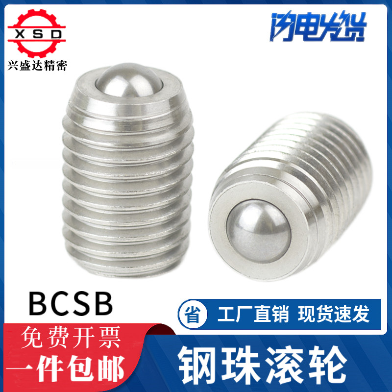 BCSB steel ball roller universal ball screw fixed type stainless steel bulleye beads 6 8 10 12 16 16 20