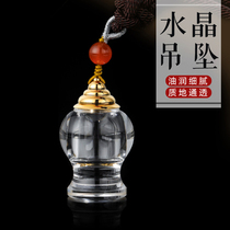 Natural Crystal Buddha Tattle Bottle Pendant Concealed Bottle Tattle Empty Bottle Men And Womens Gäu Box Pendant Pendant Can Be Opened