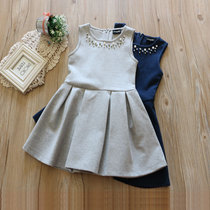 Girl Vest Dress Dress Spring Autumn New Korean Version Tide Children Children Trendy Foreign Air Sleeveless Princess Dress