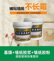Shun safety penetration environment-friendly wallpaper base film wall treatment agent permeable wallpaper anti-mildew interface agent