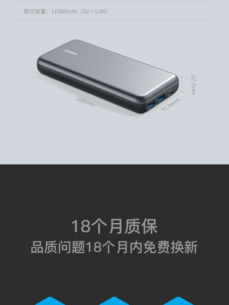 Anker PD HUB nhanh phí chuyển đổi điện thoại di động phù hợp cho Apple Macbook Combo sạc kho báu Huawei - Ngân hàng điện thoại di động sạc dự phòng xiaomi 30000mah