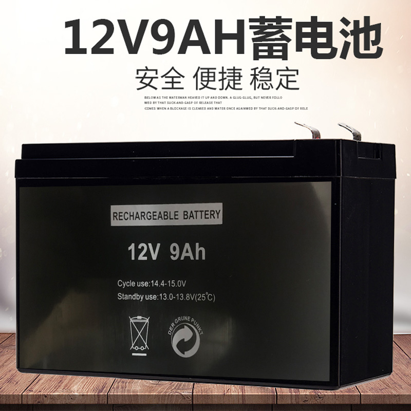 12V9ah Accumulator Electric Pesticide Sprayer 12 V Lighting Sound Firefighting Alternative UPS Access Control 12V Battery