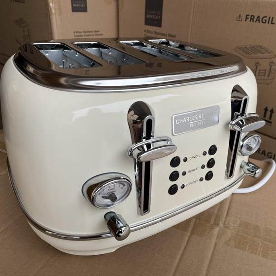 欧洲原单四片全自动复古风多士炉吐司机烤面包机早餐机Toaster