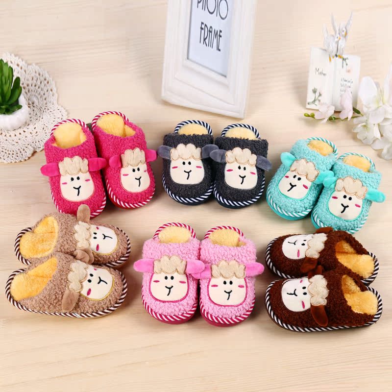 Chaussons enfants en suède pour hiver - semelle caoutchouc - Ref 1003755 Image 7