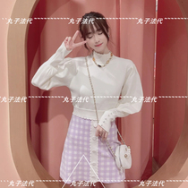 SANDRO half high neck collar bubble sleeve knit shirt top cream white 21 early spring womens SFPPU00988