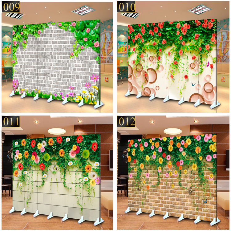 Châu Âu 3D hoa tường vườn cảnh màn hình phân vùng thời trang phòng khách hiên bar cà phê vẻ đẹp sức khỏe YY neo - Màn hình / Cửa sổ khung cửa sổ