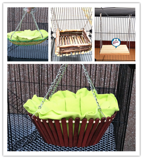 Apple branch pet chinchilla hamster squirrel rabbit Dutch pig guinea pig hammock basket pedal swing molar bite wood