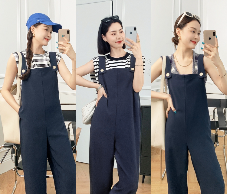 Боди/брюки 美洋meiyang【70系列清仓特卖捡漏】奥地利假日背带裤 阔腿连身裤