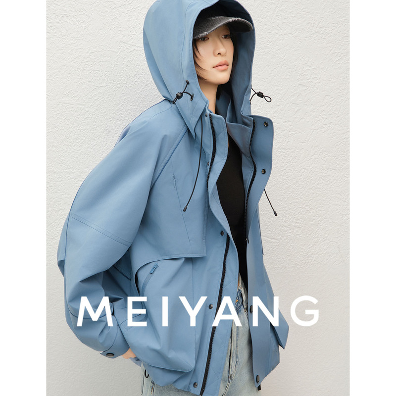 Meiyang Blue Overseas Jacket 26 Spring Outdoor Adventurer ~ Water-Repellent Hooded Jacket Top - Friday