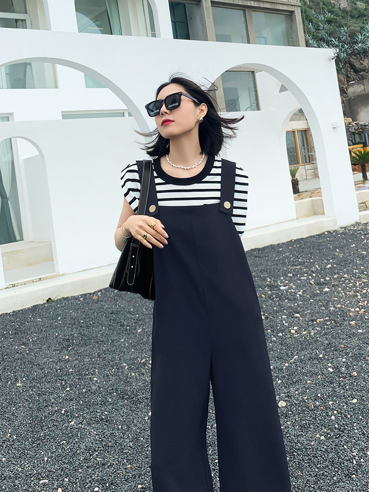 Боди/брюки 美洋meiyang【70系列清仓特卖捡漏】奥地利假日背带裤 阔腿连身裤