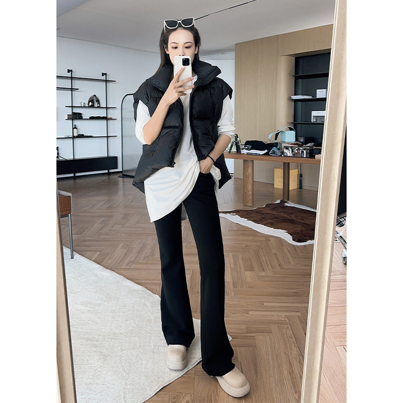 MEYANG MEIYANG (50 series) ginger horn pants light warm and nourished on four sides with velvety casual pants-Taobao