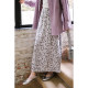 MEIYANG Monet Garden Skirt Velvet Print Elegant Floral A-Line Straight Skirt