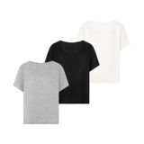 美洋 Кашемировая шерстяная футболка с круглым воротником, оверсайз