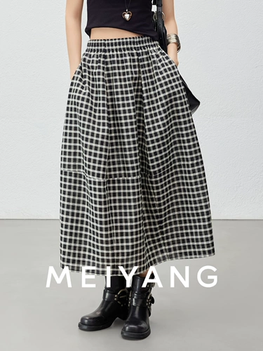 Meiyang Screen Skirt Player!Smurf теннис сплавлял плиссированное в середине полного платья-четверга