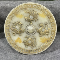 Old mirrors jade antique jade carvings Xiu jade decorative ornaments ancient jade old jade old objects old collection gifts