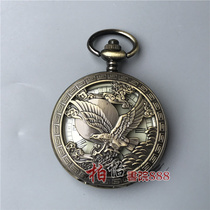 Antique pocket watch mens mechanical clock antique miscellaneous Republic of China mechanical watch craft ornaments lucky Chinese old copper watch