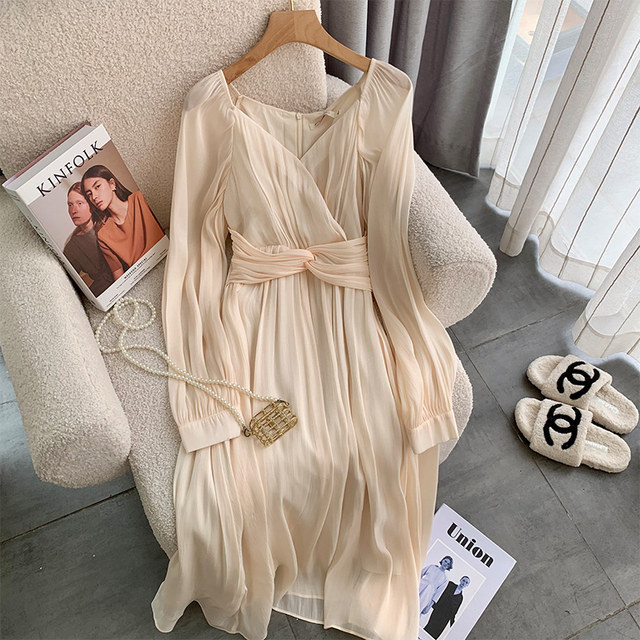 First-line brand cutting label women's clothing big-name foreign trade export orphan sample clothes gentle style French first love milk sweet dress