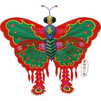 Big Butterfly Kite Traditional Weifang Kite Big Phoenix Peony Butterfly Kite Soft Winged Bamboo Kite Three-dimensional
