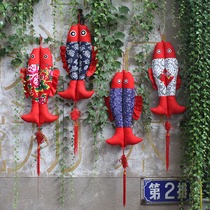 Chinese style fabric fish pendant New Year Spring Festival decoration Chinese knot