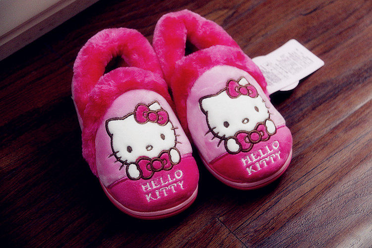 Chaussons enfants en autre HELLO KITTY pour hiver - semelle autre - Ref 1014246 Image 13
