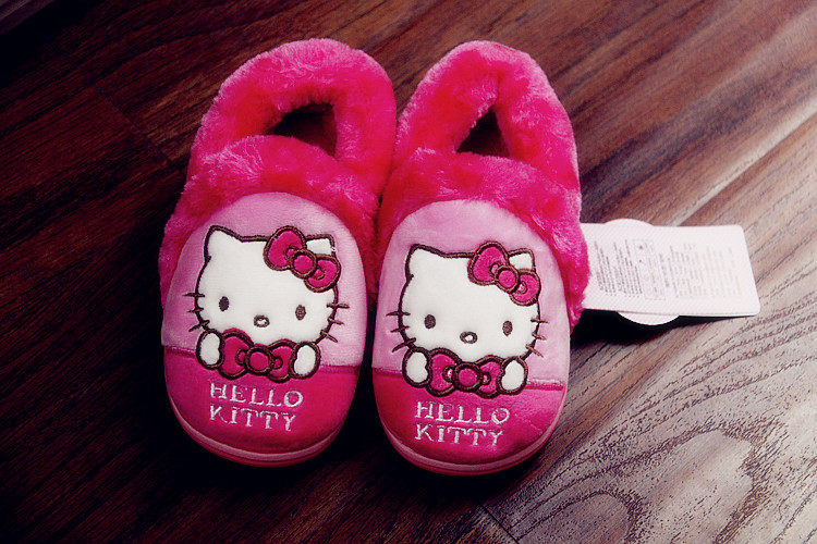 Chaussons enfants en autre HELLO KITTY pour hiver - semelle autre - Ref 1014246 Image 12