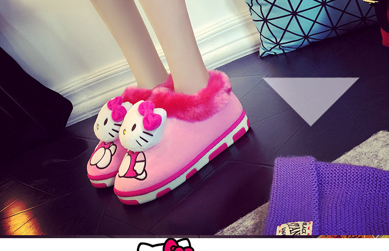 Pantoufles enfants en autre HELLOKITTY pour hiver - semelle autre - Ref 1024387 Image 20