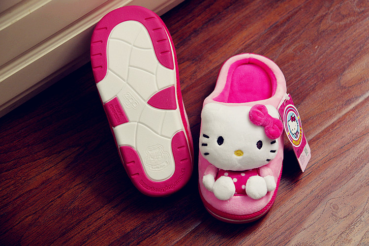 Chaussons enfants en autre HELLO KITTY pour hiver - semelle autre - Ref 986465 Image 22