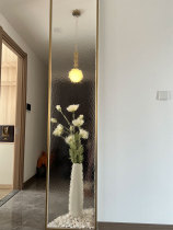 Ultra white water ripple oil painting tempered art embossed glass bathroom bathroom partition screen entrance customization