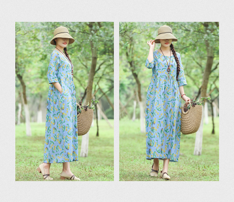 Robe femme en Coton et lin - Ref 3328623 Image 93