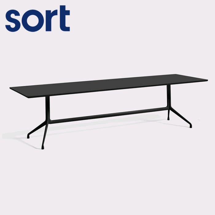 sort Denmark HAY extra long table AAT10 Nordic table Dining table Dining table Modern simple black and white office conference table