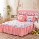 100% giường bông váy một mảnh Hàn Quốc bông bedspread Simmons bảo vệ tay áo 1.5m1.8 giường ngủ váy một gia đình bốn - Váy Petti