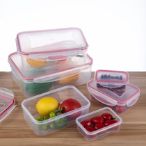Export single PP plastic crisper refrigerator special rectangular sealed food storage box side does not leak water