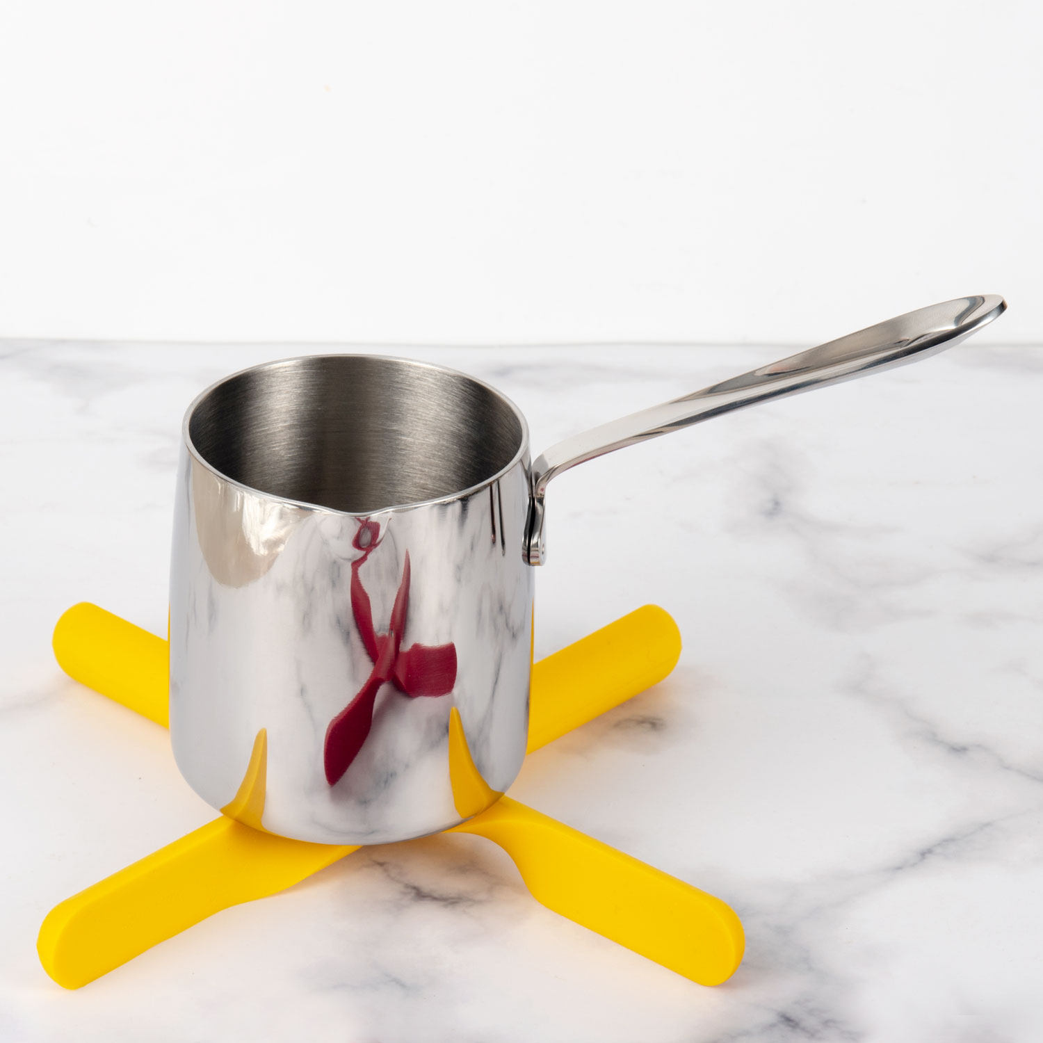 Exit 18-10 thick stainless steel milk cup milk pot 304 milk pan melted chocolate macaron cooked syrup 300ML