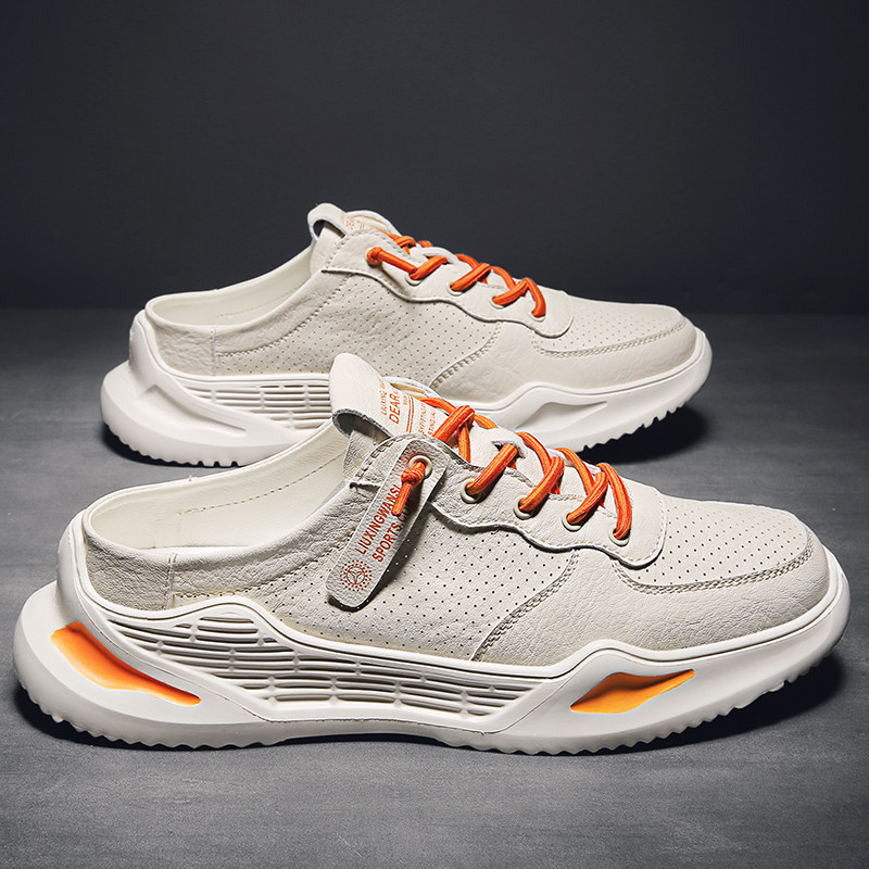 Tide card 2022 Summer new Baotou Half slipper Men One foot pedal sloth not followed by casual sports shoes man