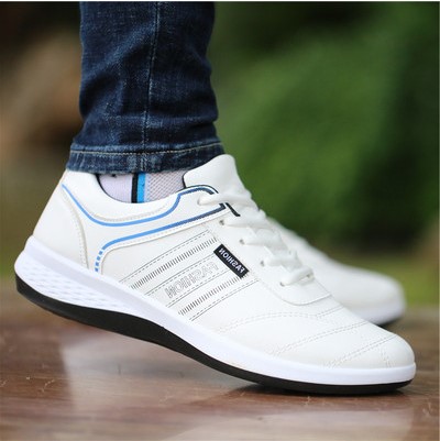 Tide 2022 new men's shoes sneakers soft skin waterproof shoes small white shoes casual anti - stinking men's shoes