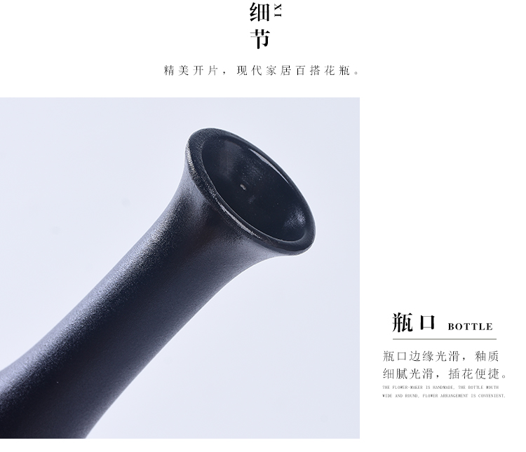 Black Road Po bình cổ điển Hiện đại Sáng tạo Trang chủ Phòng khách Trang trí Hoa Trang trí Thủ công Hydroponics Container Hoa Chèn - Vase / Bồn hoa & Kệ bình cắm đào
