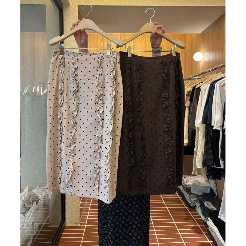 Xiaofang Korean Purchasing Agent, No Returns or Exchanges, 0607Choi Popular Recommendation, Ruffled Polka Dot Skirt Xiaofang Korean Purchasing Agent, No Returns or Exchanges, 0607Choi Popular Recommendation, Ruffled Polka Dot Skirt