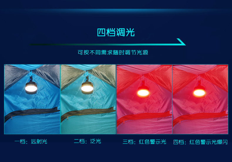Đèn LED chói ánh sáng có thể sạc lại siêu sáng ngoài trời ánh sáng ngựa ánh sáng trại hoang dã ánh sáng cắm trại ánh sáng cắm trại đèn pin comet