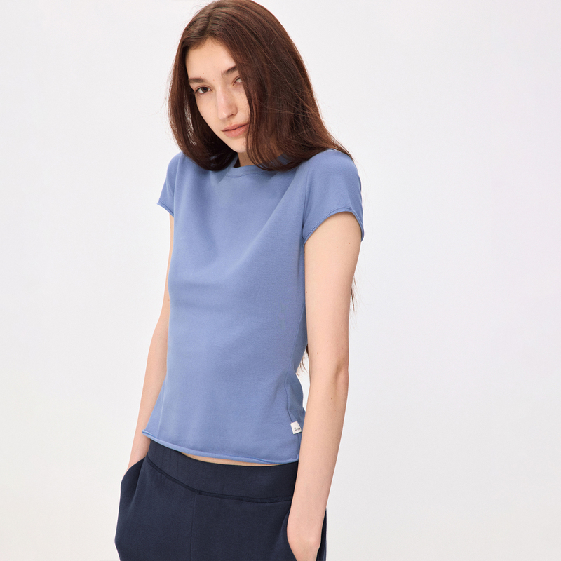 Ra Everyday “Sandglass T-Shirt” Classic Round-Neck Light Brushed Short-Sleeve T-Shirt Ra Everyday “Sandglass T-Shirt” Classic Round-Neck Light Brushed Short-Sleeve T-Shirt