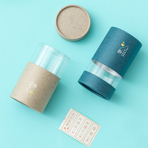 Tea Leaf Jars Packaging Boxes Empty Gift Boxes PVC Perspectives Boxes Tea Box Flowers Tea Sealed Jars Tea Cans Home Paper Jars