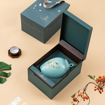 Qiyun spring tea ceramic cans atmospheric tea packaging box empty gift box Black Tea Green Tea Longjing general gift box empty box