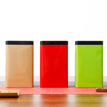 Three-color optional tea box tea cans tea packaging box universal iron box solid color tinplate cans Jiayi packaging