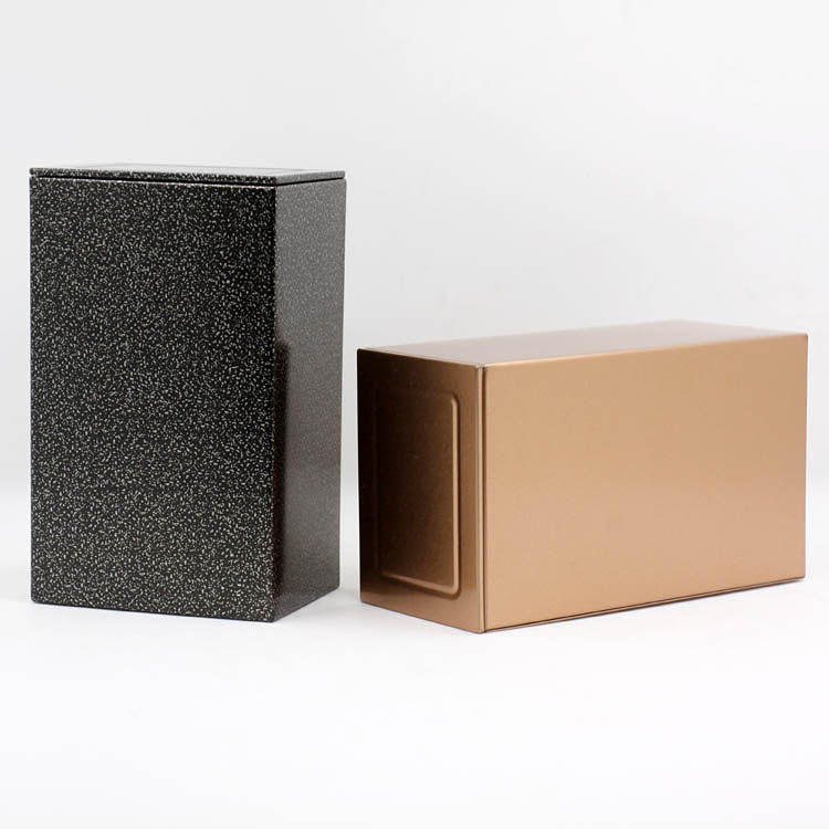 Retro Right Angle Type Tea Leaf Jars Iron Box Metal Horse Mouth Iron Universal Iron Guanyin Green Tea Blank Iron Jar Custom Packaging