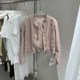 Z.A2024 ພາກຮຽນ spring ໃຫມ່ຮອບຄໍສັ້ນ jacket ຫນັງ PU, ກະທັດຮັດແລະ versatile ເສື້ອຫນັງລົດຈັກ