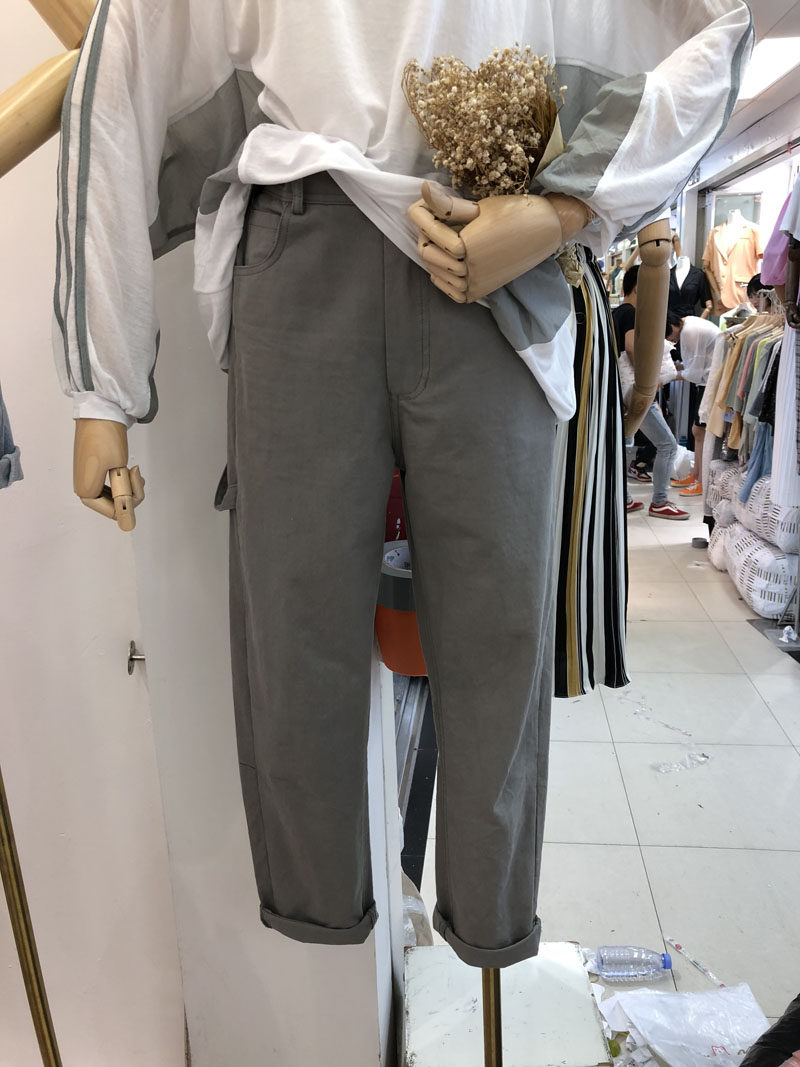 Clear cabin doesn't back up with brand new no blemishes casual pants women's porn boyfriends Loose Work Pants Tide 90018